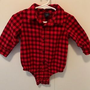 Baby Gap Plaid Bodysuit